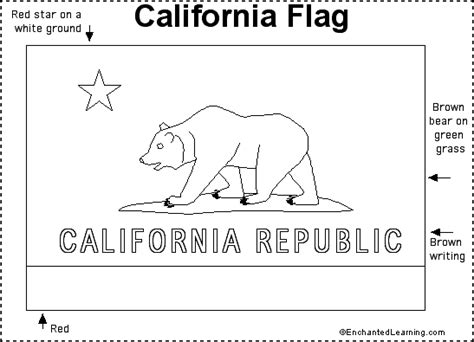 California Flag Coloring Page - Coloring Home