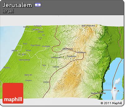 Free Physical 3D Map of Jerusalem