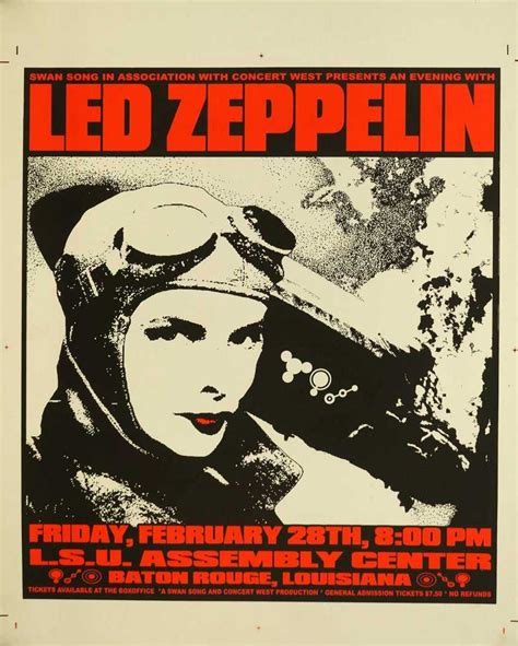 Led Zeppelin Original Printers Proof Concert Poster,