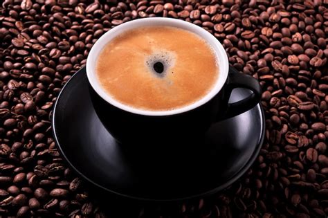 Premium Photo | Black espresso coffee cup