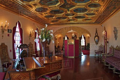 Interior of Ca d Zan Mansion home of John & Marble Ringling, Sarasota, Florida - Stock Photo ...