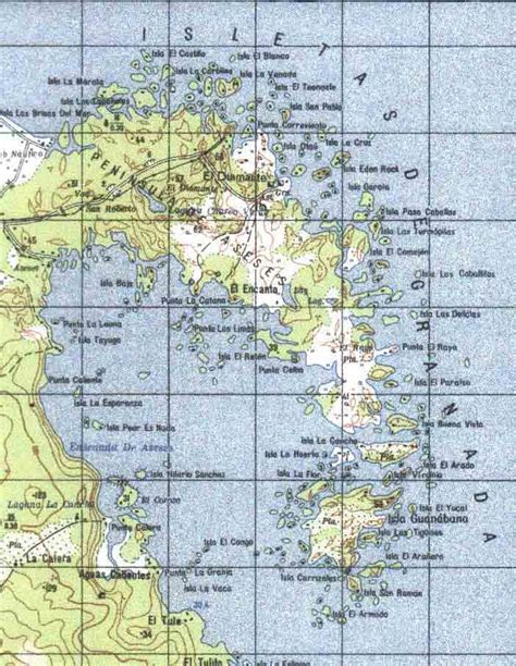 GranadaŽs Archipelago Map, Granada, Nicaragua