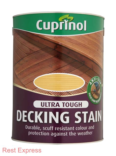 Cuprinol Ultra Tough Deck Stain (Anti Slip Decking Stain) All Colours 5L or 2.5L | eBay