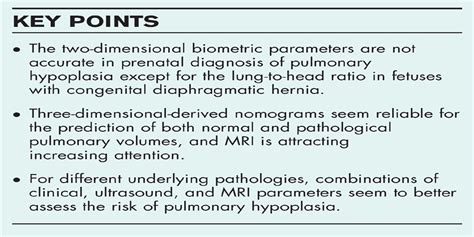 Prenatal diagnosis of pulmonary hypoplasia : Current Opinion in Obstetrics and Gynecology