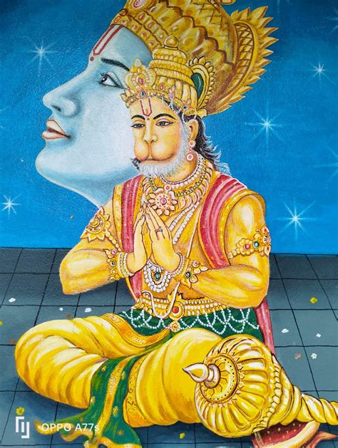 Divine Handmade Shree Ram Hanuman Ji Painting | Expertly Crafted Wall Décor – Divine Handmade ...