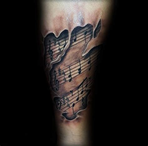 75 Cool Music Note Tattoos for Men [2024 Inspiration Guide] | Music tattoo designs, Trendy ...