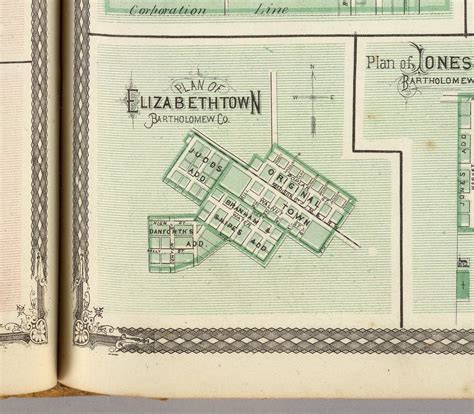 Old map of Elizabethtown, Indiana | A map of Elizabethtown I… | Flickr