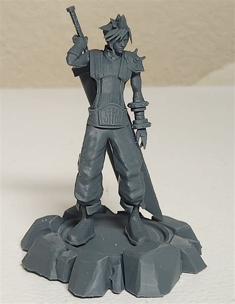 3D printed Cloud Strife - Final Fantasy VII (PS1) - Figure • made with ...