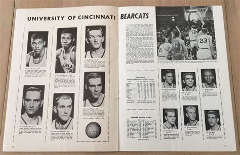 1960 NCAA BASKETBALL CHAMPIONSHIP PROGRAM - OHIO STATE BUCKEYES NATIONAL CHAMPS -- lafyre9 ...