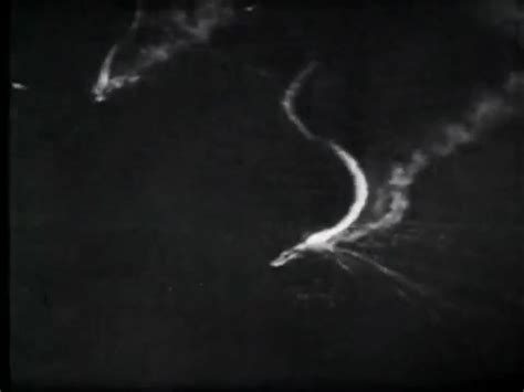 F6F Hellcat gun camera captures a fellow aircraft cut in half by flak ...