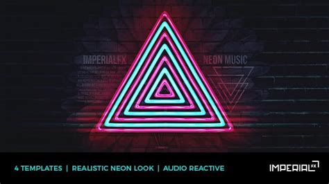 Neon Music Visualizer Audio React - After Effects AE Templates ...