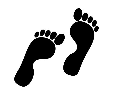 Footprints Silhouette Clipart Kostenloses Stock Bild - Public Domain ...