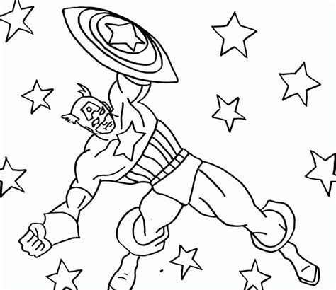 captain america coloring page - Clip Art Library