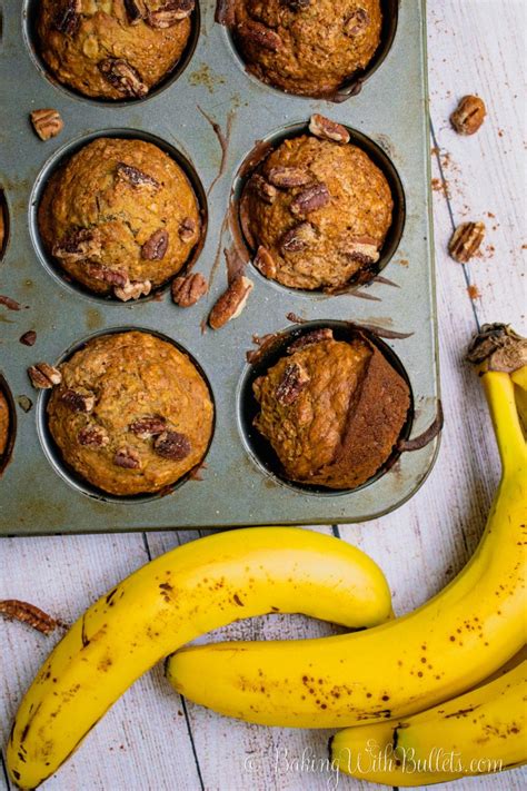 Healthy Banana Nut Muffins – Baking With Bullets