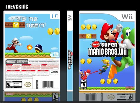 Viewing full size New Super Mario Bros. Wii box cover