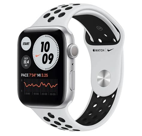 Rent Apple Watch Nike Series 6 GPS, Silver Aluminium case and sport ...