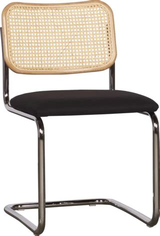 Knoll Cesca Armless Chair – Black Upholstered Seat - Dining Chair | Chair, Upholstered seating ...