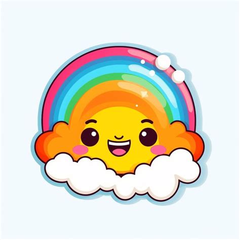 Premium AI Image | A super cute kawaii sticker