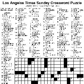 Los Angeles Times Daily Crossword Puzzle by Joyce Nichols Lewis and ...