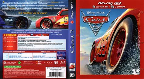 Jaquette DVD de Cars 3 3D (BLU-RAY) v2 - Cinéma Passion