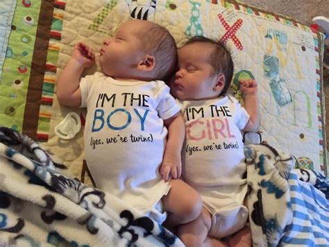 Boy Girl Twins T-shirts or Bodysuits for Twins or Siblings - Etsy