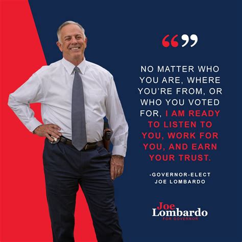 Joe Lombardo on Twitter: "Nevadans, it is an honor to be your next Governor. I will fight for ...