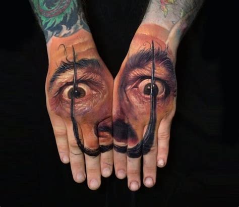 Salvador Dali tattoo by Boris Tattoo | Photo 30054