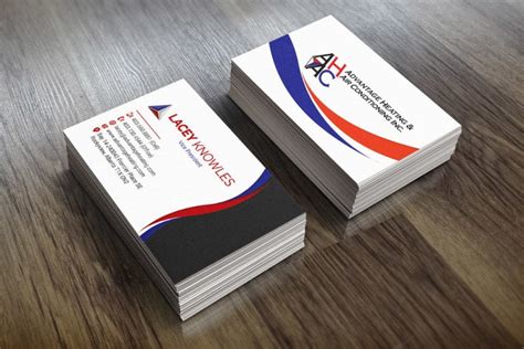 Advantage Heating & Air Conditioning Business Card - A-Mac Designs