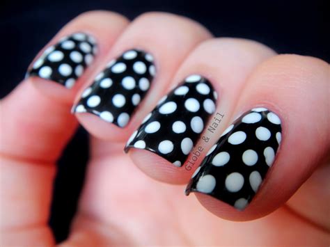 Globe & Nail: Black & White Polka-Dot (& Update!)