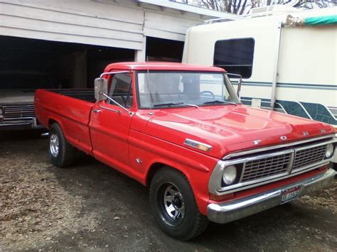 Red Old Ford Pickup Truck - art-valley