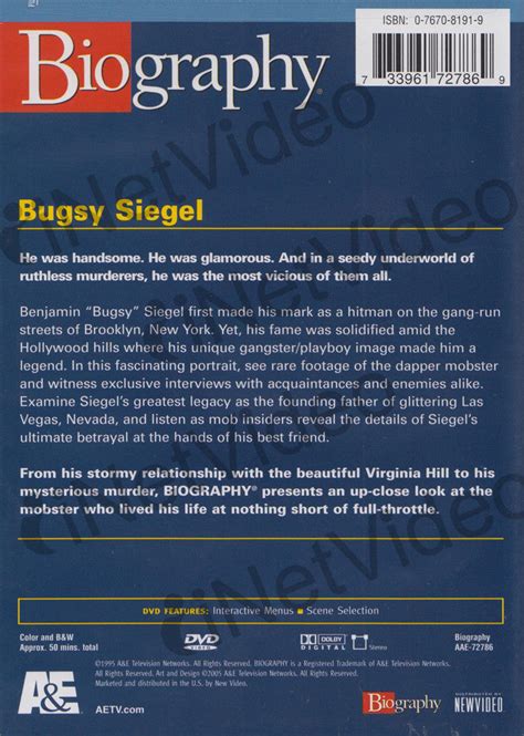 Bugsy Siegel (Biography) on DVD Movie