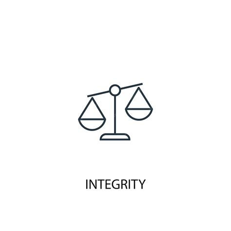 Premium Vector | Integrity concept line icon. simple element illustration. integrity concept ...