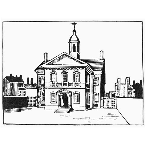 Carpenters' Hall. /Nview Of Carpenters' Hall In Philadelphia, Where The First Continental ...