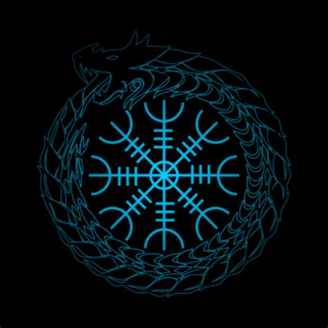 Vegvisir Jormungandr Norse Mythology - Jormungandr - Pillow | TeePublic