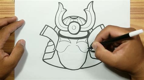 how to draw a samurai helmet step by step - mistidevonshire