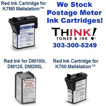 Postage Meter Ink Cartridges Stocked in Denver | Aurora THINK! Toner & Ink