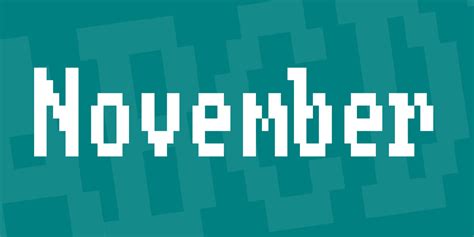 Download November font | fontsme.com