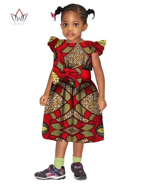 2018 African Clothing Dashiki Autumn Girl Clothes Kids Baby Girl Dress ...