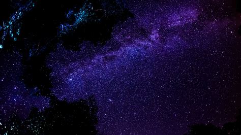 Milky Way Galaxy Visible In The Night Sky Wallpaper WallDevil in 2019 | Stars night ...