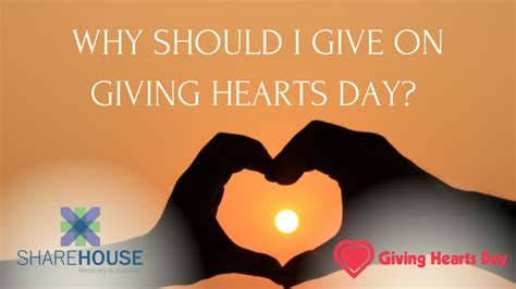 Why Should I Give on Giving Hearts Day? - ShareHouse