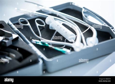 Tracheal intubation kit Stock Photo - Alamy