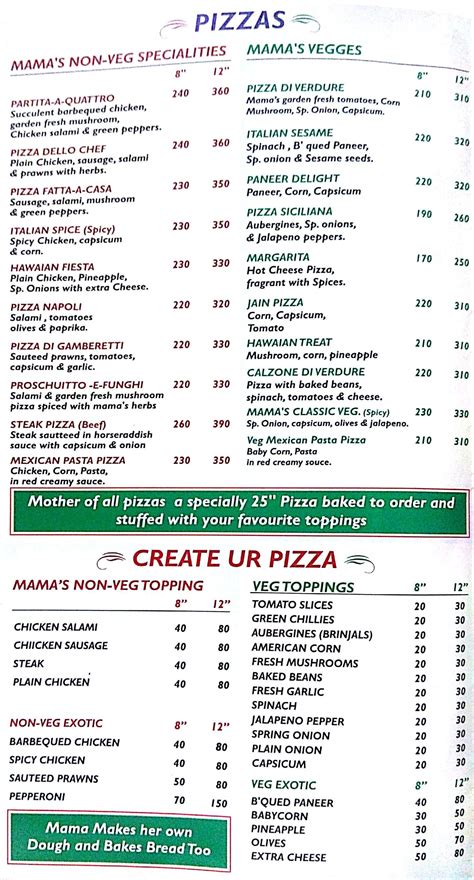 Mama Mia! Menu, Menu for Mama Mia!, Charni Road, Mumbai - Zomato