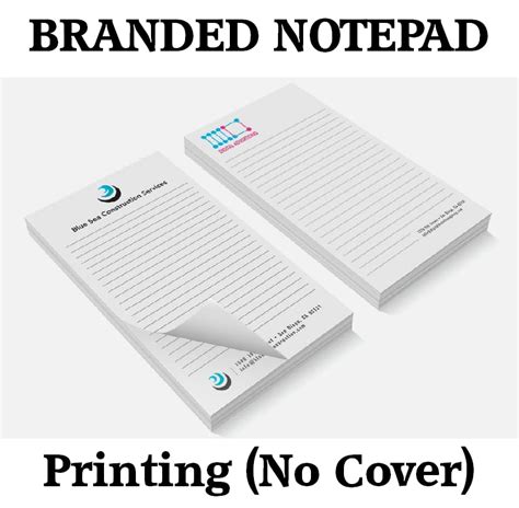 Branded Notepads (Without Cover) – DL, A6, A5, or A4 size – Let's Edit