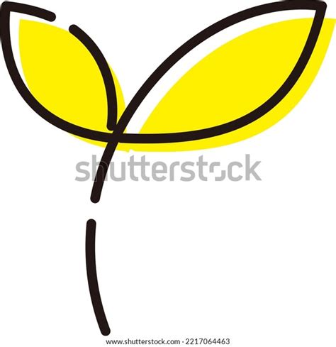 Simple Cute Sprout Illustration Stock Vector (Royalty Free) 2217064463 ...