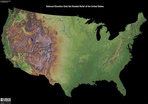 USA Shaded Relief Map from USGS [3700x2610] : r/MapPorn