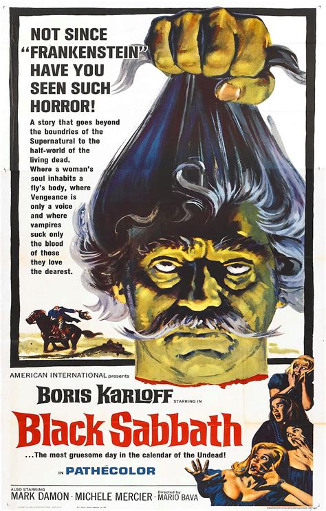 BLACK SABBATH Movie Poster 1963 Boris Karloff Horror Classic | eBay