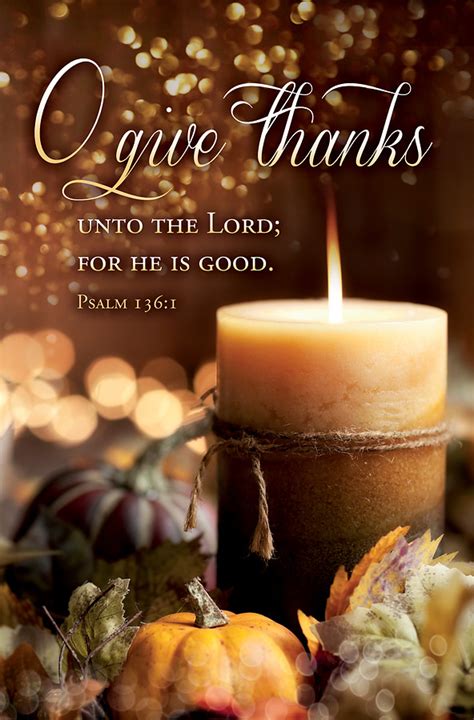 O Give Thanks Bulletin Regular Psalm 136:1 - Pack | Cokesbury