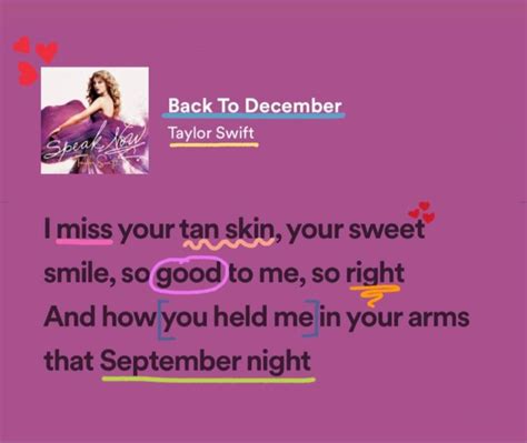 Back To December Taylor Swift lyrics and drawings 💌 | Taylor lyrics ...