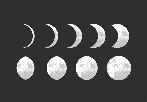 Moon Phase Vectors - Download Free Vector Art, Stock Graphics & Images