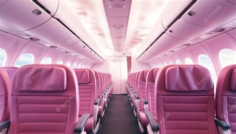 Premium AI Image | Airplane cabin interior design